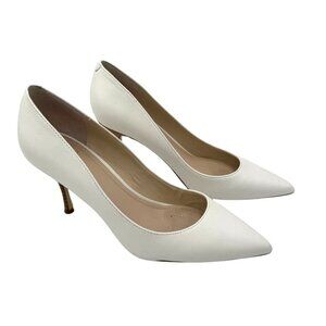 Marc Fisher LTD Carter White Leather Pump Womens Shoes Size 7.5M
